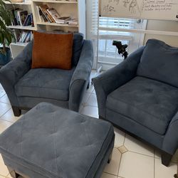 2 Or 4 Armchairs With Ottoman 