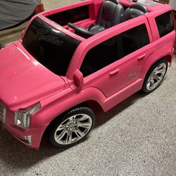 Barbie Cadillac Electric Kids Car