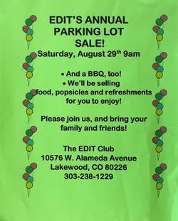 Parking Lot Sale