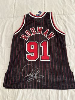 Dennis Rodman jersey autographed