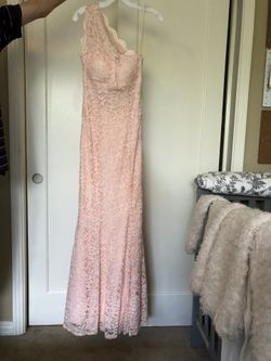 Morgan & Co Pink lace Prom Dress