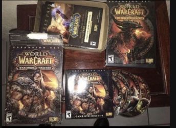 5 World of WarCraft Game DVDs Warlords of Draenor and Cataclysm $15