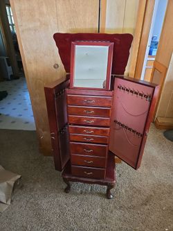 Wood armoires. Decent condition.