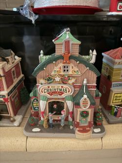 Pop-Up Christmas Cookie Shop Village Building Figurine