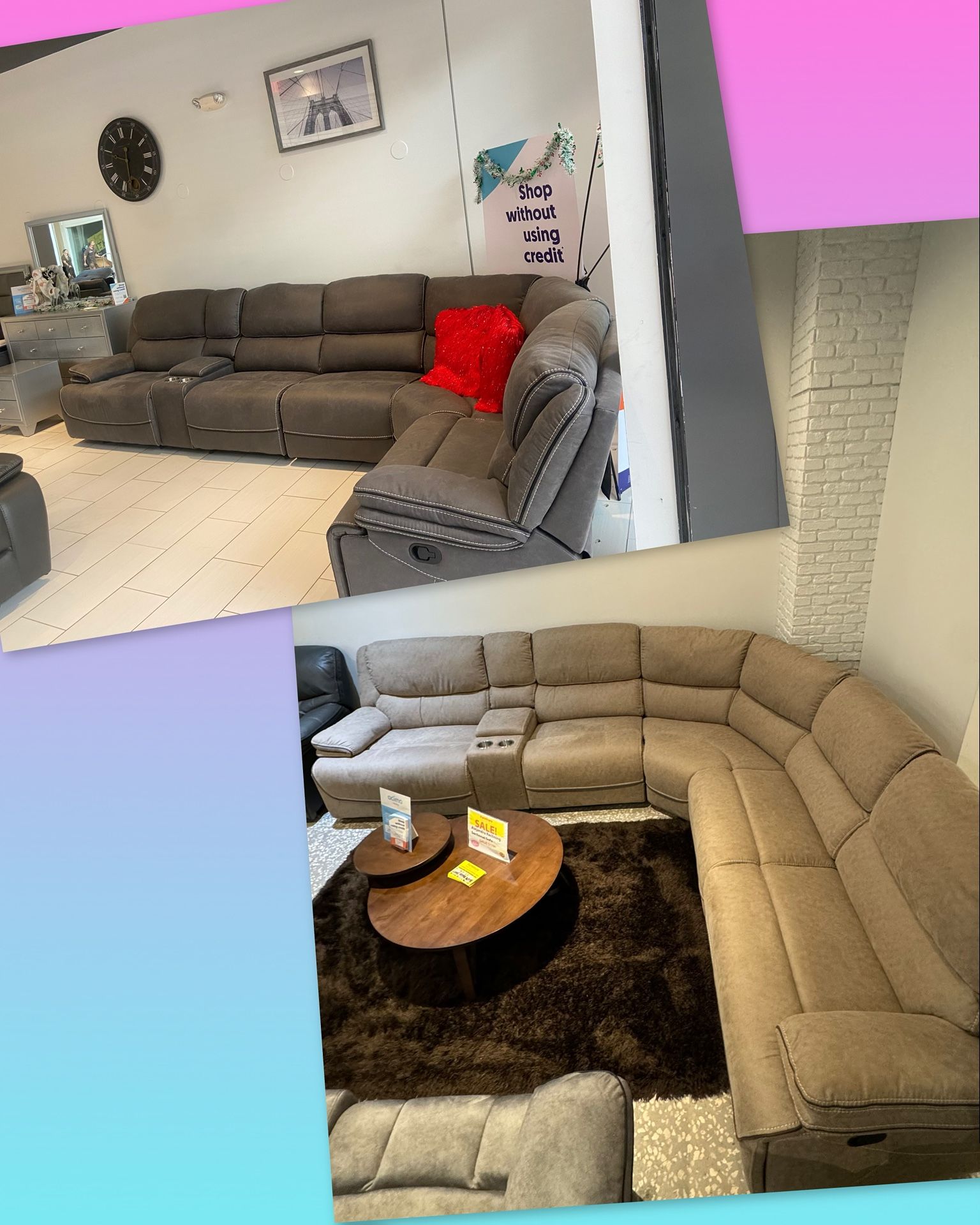 Alejandra Reclining Sectional $1299