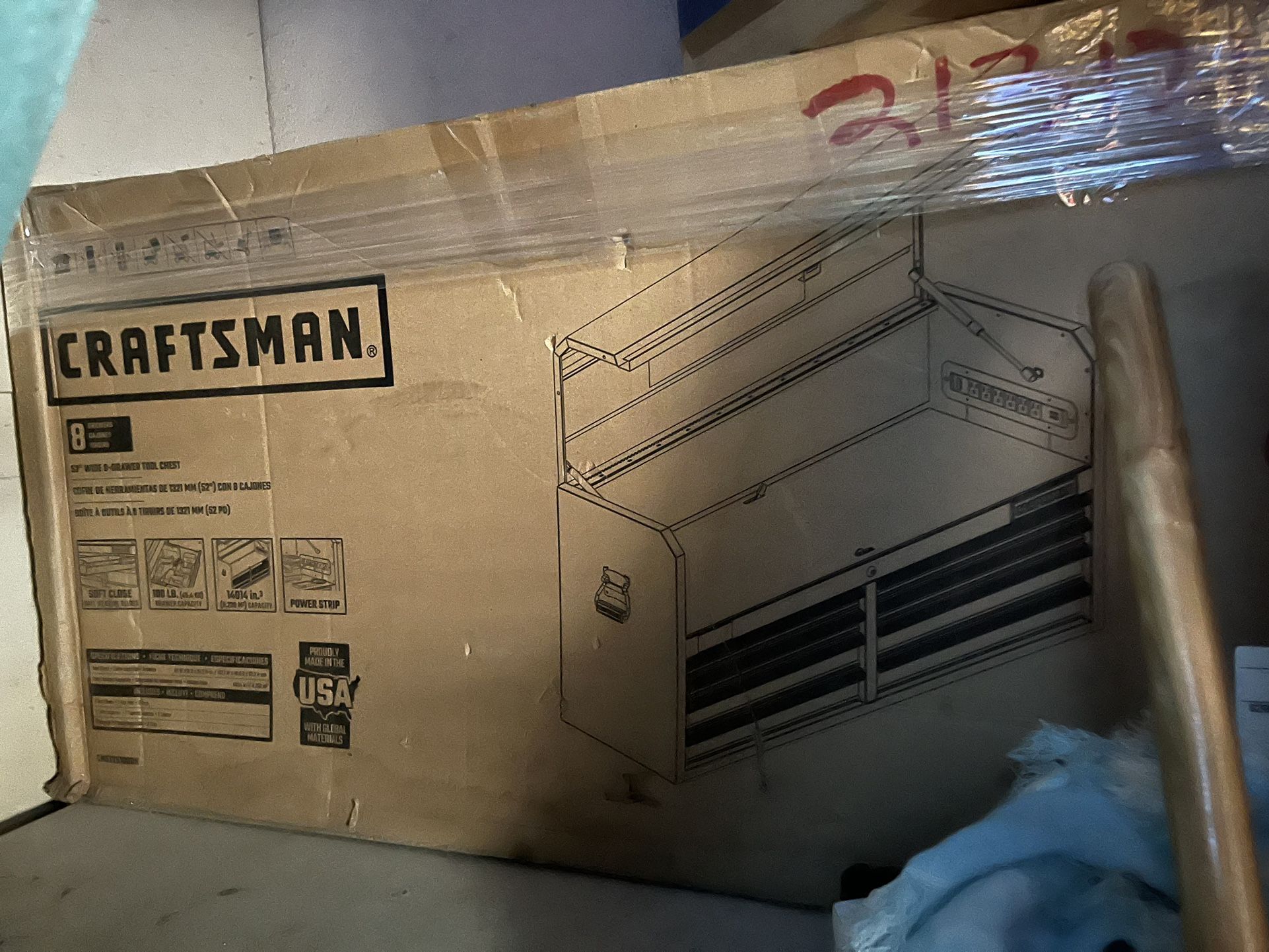 Craftsman 2000 Series 51.5-in W x 24.7-in H 8-Drawer Steel Tool Chest (black)