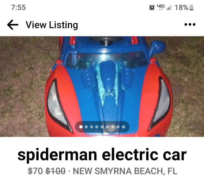 Electric Spiderman Car