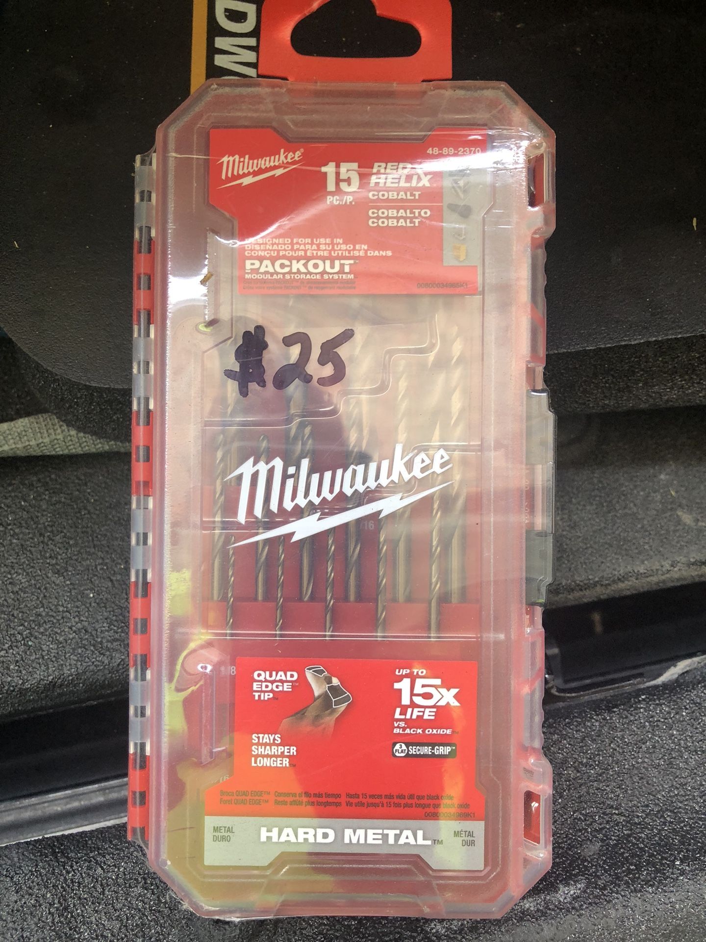 Brand New Cobalt Red Helix Drill Bit Set for Drill Drivers (15-Piece)
