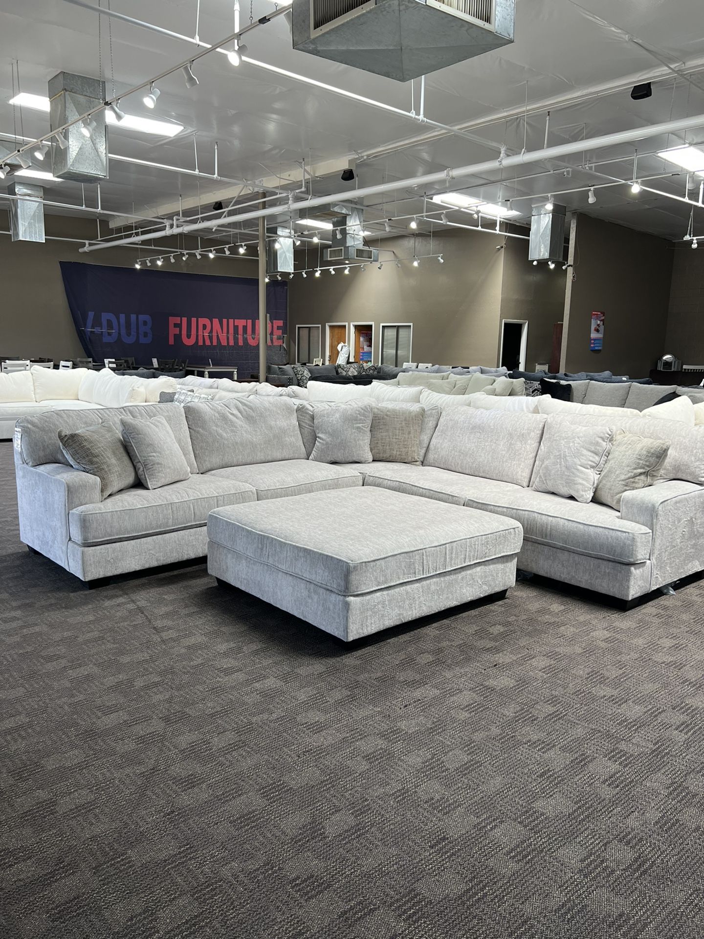 Big Beige Cream Sectional