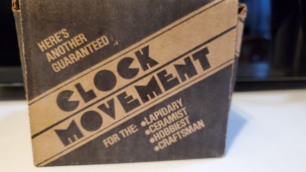 Clock for craftsman or hobbies