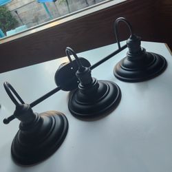 Vintage Industrial Fixtures Dark Metal Farmhouse Lights