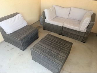 Three piece patio furniture set