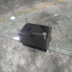 Modern Glass Coffee Table Marble