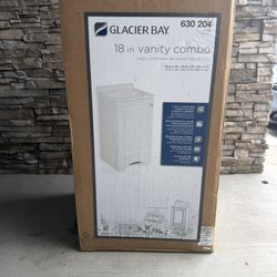 Glacier Bay 18in Vanity Combo White