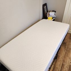 Twin Memory Foam Bed With Bed Frame