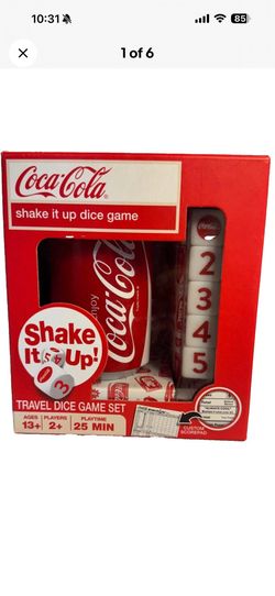 Coca-Cola Shake it Up! Travel Dice Game Set - #42073 - NEW! Factory Sealed