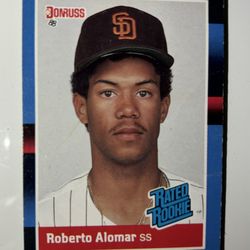 1988 DonRuss #34 - Robert Alomar Rookie Card - Original