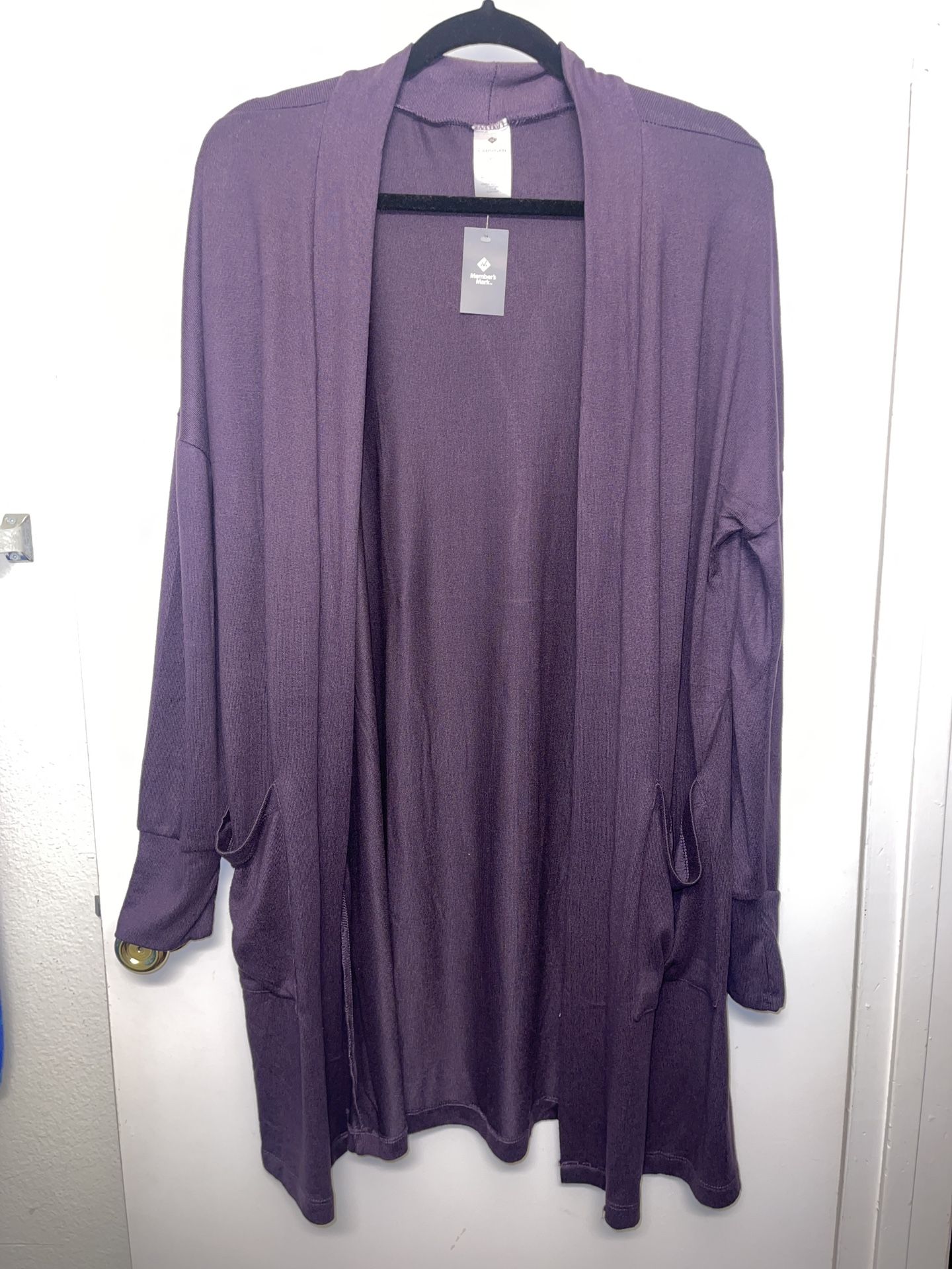 PURPLE WOMENS CARDIGAN SIZE XL NEW