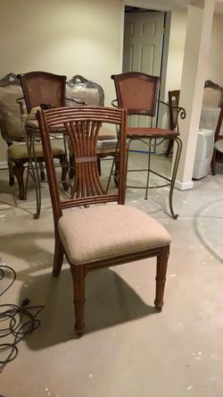 Tommy Bahama Wood Dining Chair with Upholstered Seat