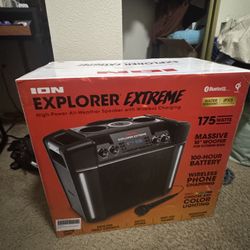 Ion Explorer Extreme High Power All-Weather Speaker with Wireless Charging