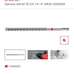 Hilti Sds Bits TE-CX 1/4 “ - 6” Mp32