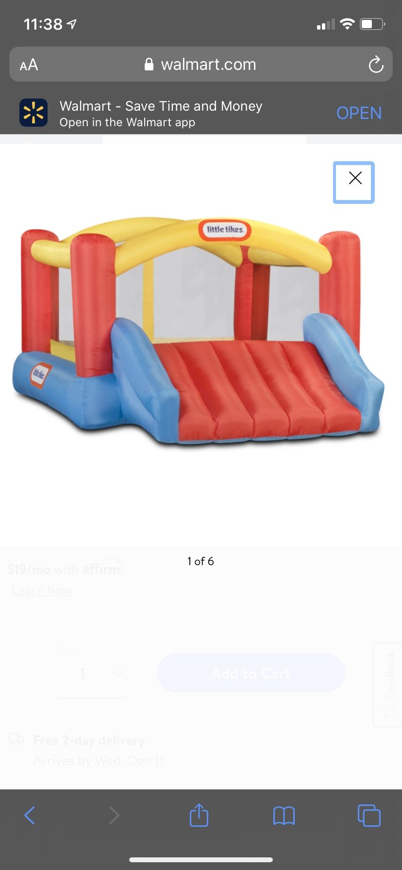 Little Tikes inflatable bounce house