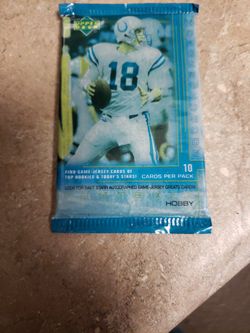 2000 Upper Deck Football Hobby Pack Poss. Brady Rookie