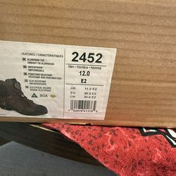 New Steel Toe Safety Work Boots Size 12