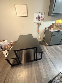 Dining Table + Bench Set – Modern – MUST GO ASAP