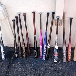 Assorted Baseball Bats Professional Grade 