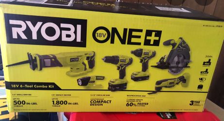 Ryobi one+ 6 tools set