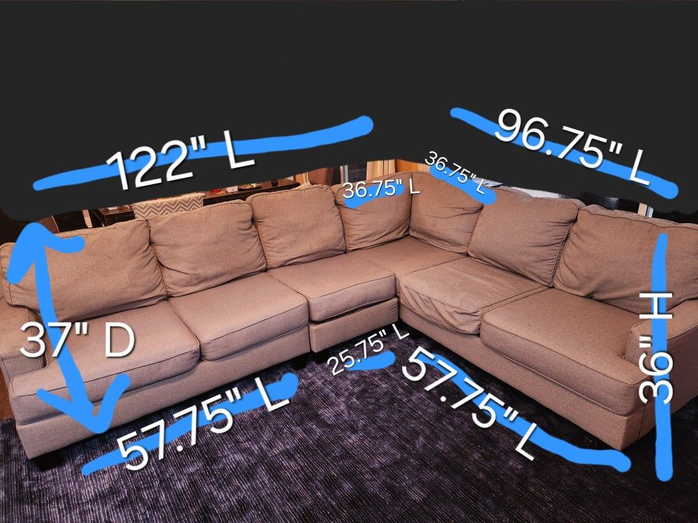 Grey Modular Sevtional Couch