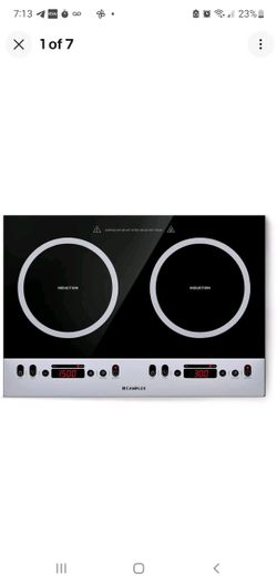 Brand New CAMPLUX Dual Burner Induction Cooktop – 1800W Electric Portable Cooktop, 120V Plug-In for RV, Home, Apartment