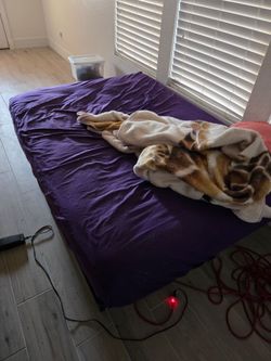 Full size bed with platform