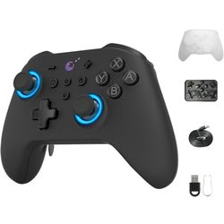 Gulikit KK3 Max Controller, Kingkong 3 Controller, Nintendo Switch Controller with Hall effect Joysticks and Triggers, 1000Hz Wireless Polling Rate, 4