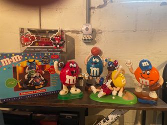 M & M talking phone in original box and Dispenser Collection