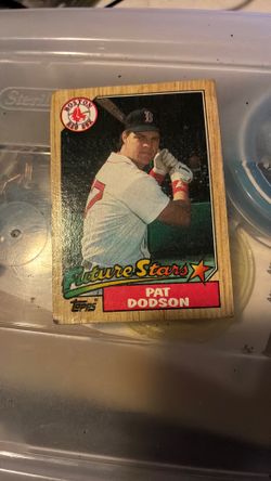 Topps 1987 Pat Dodson #449 Boston Red Sox Future Stars MLB **tiffany card