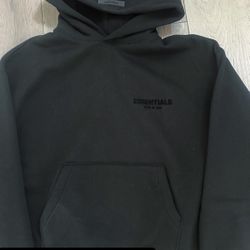 Black Essentials Hoodie