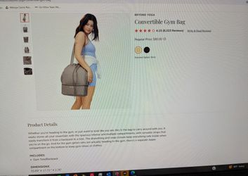 Beyond Yoga Convertible Gym Bag