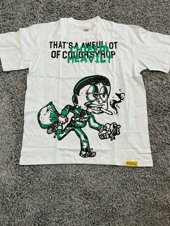 Awful Lot Of Cough Syrup Tee (Green/White)