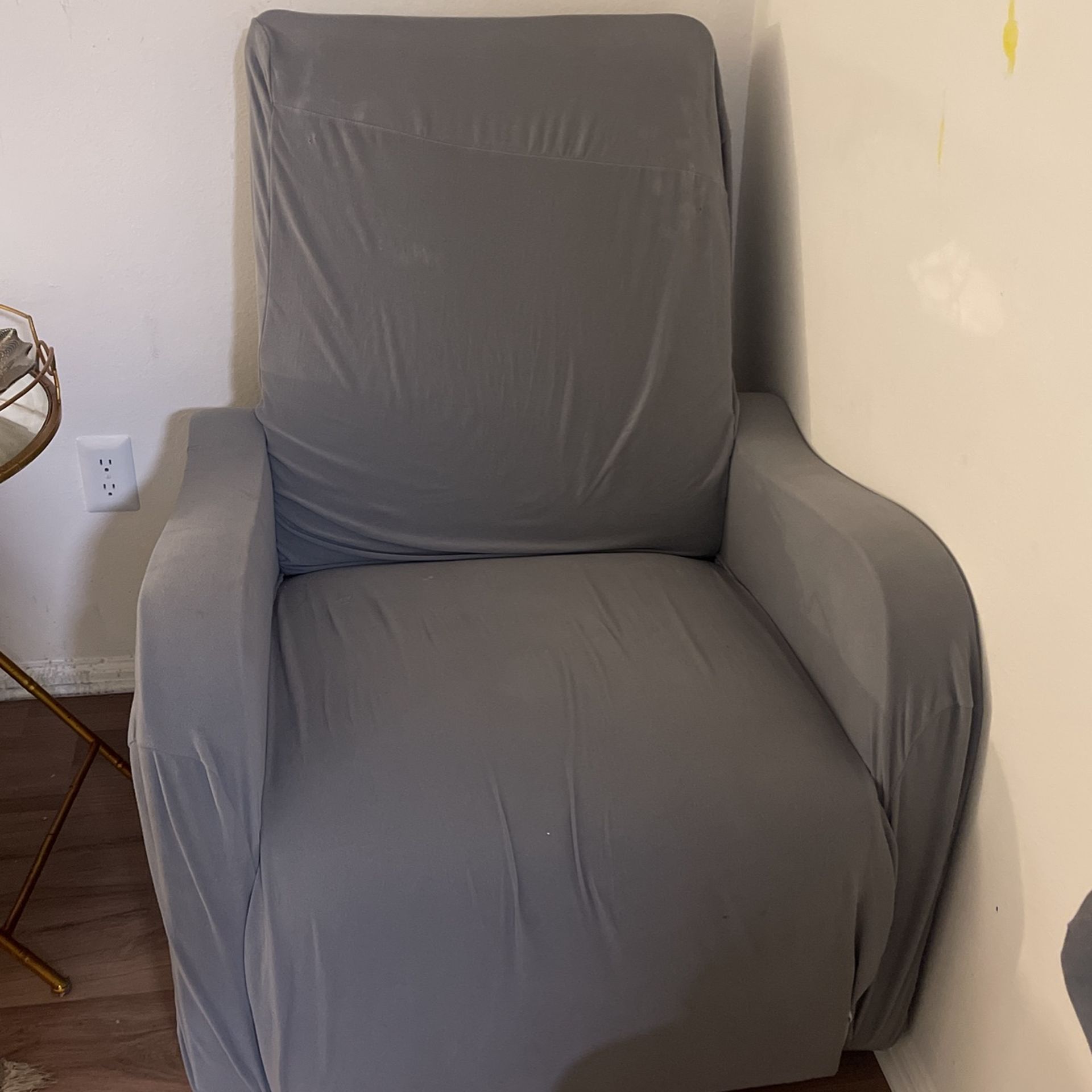 Chair With Cover And Normal Color Beige