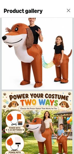 Inflatable Dog Slinky Costume