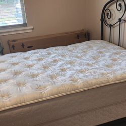 Full Size Bed With Frame And Mattress And Box Spring 