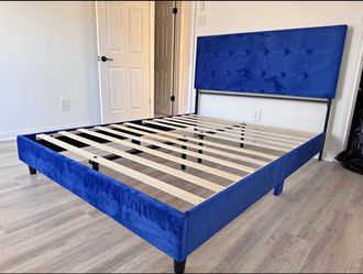 NEW QUEEN AND KING SIZE BED WITH 11 INCH PLUSH MATTRESS INCLUDING FREE DELIVERY PAY UPON ARRIVAL