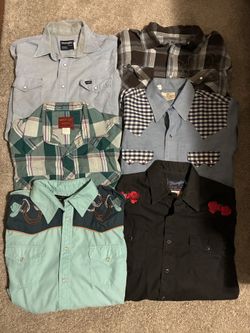 Pearl Snaps And Normal Button UPS