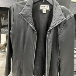 Woman’s Black Leather Jacket 