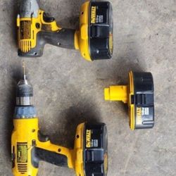 Dewalt Drill And Impact Driver Plus 3 Batteries And 2 chargers