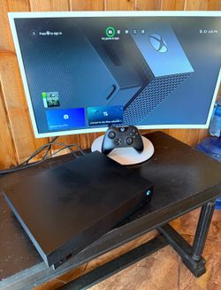 Xbox One X 1TB With Controller and cables