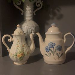 2 Decorative Tea Pots