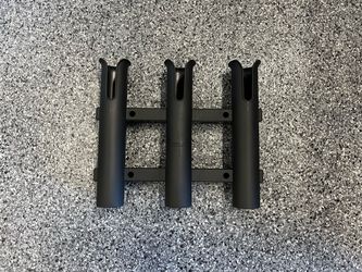 Fishing Rod Holder (3-Rod Wall Mount Rack, New)
